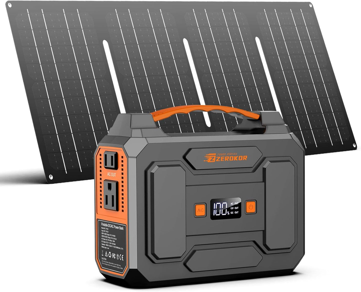 ZeroKor 100W Portable Solar Generator: Power Anywhere!