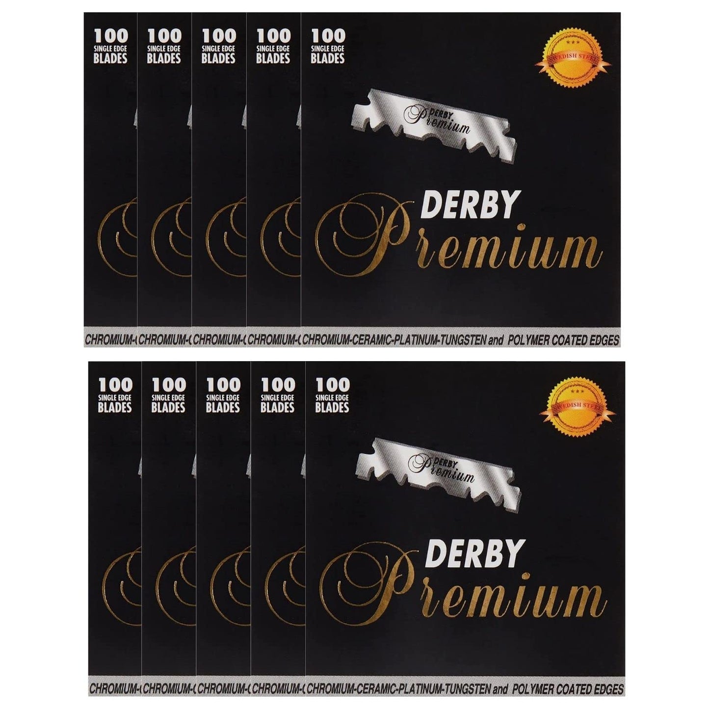 Derby Premium Single Edge Razor Blades for Smooth Shaving
