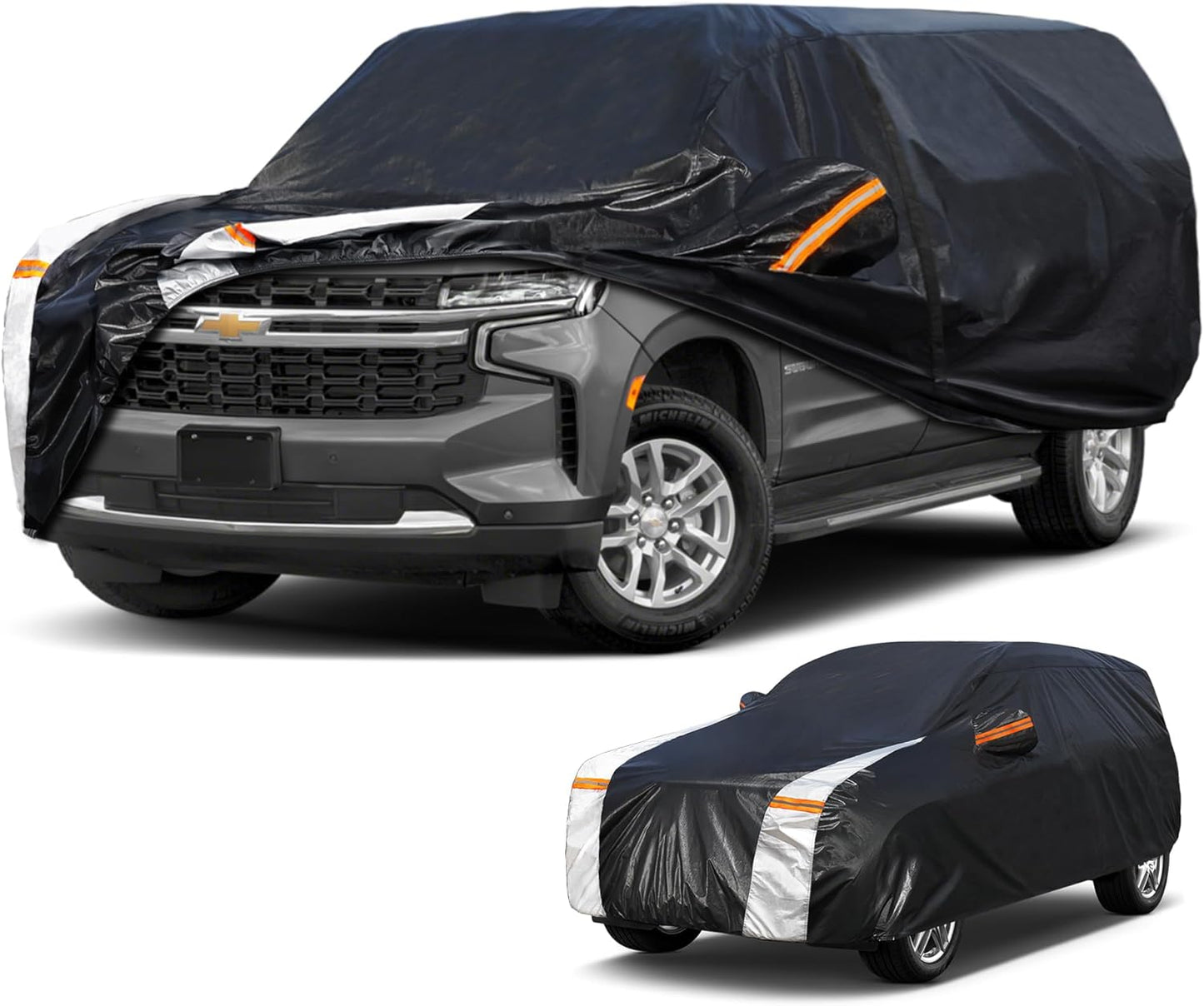 Large SUV Car Cover for Chevy Suburban - 100% Waterproof Protection