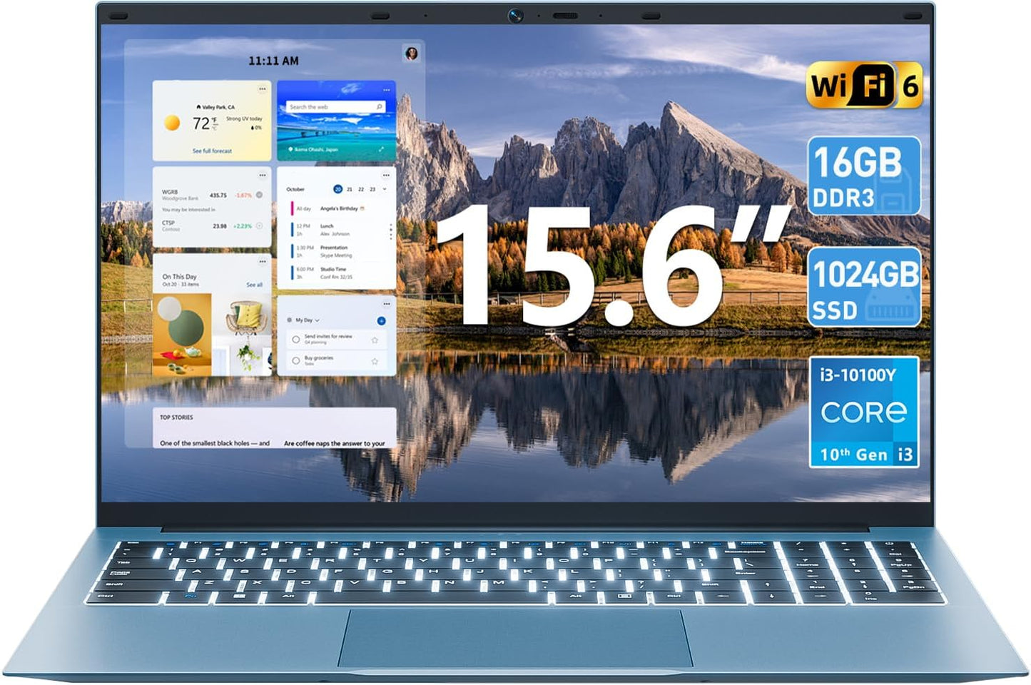 SGIN Laptop 15.6 Inch with 16GB RAM and 1024GB SSD Storage