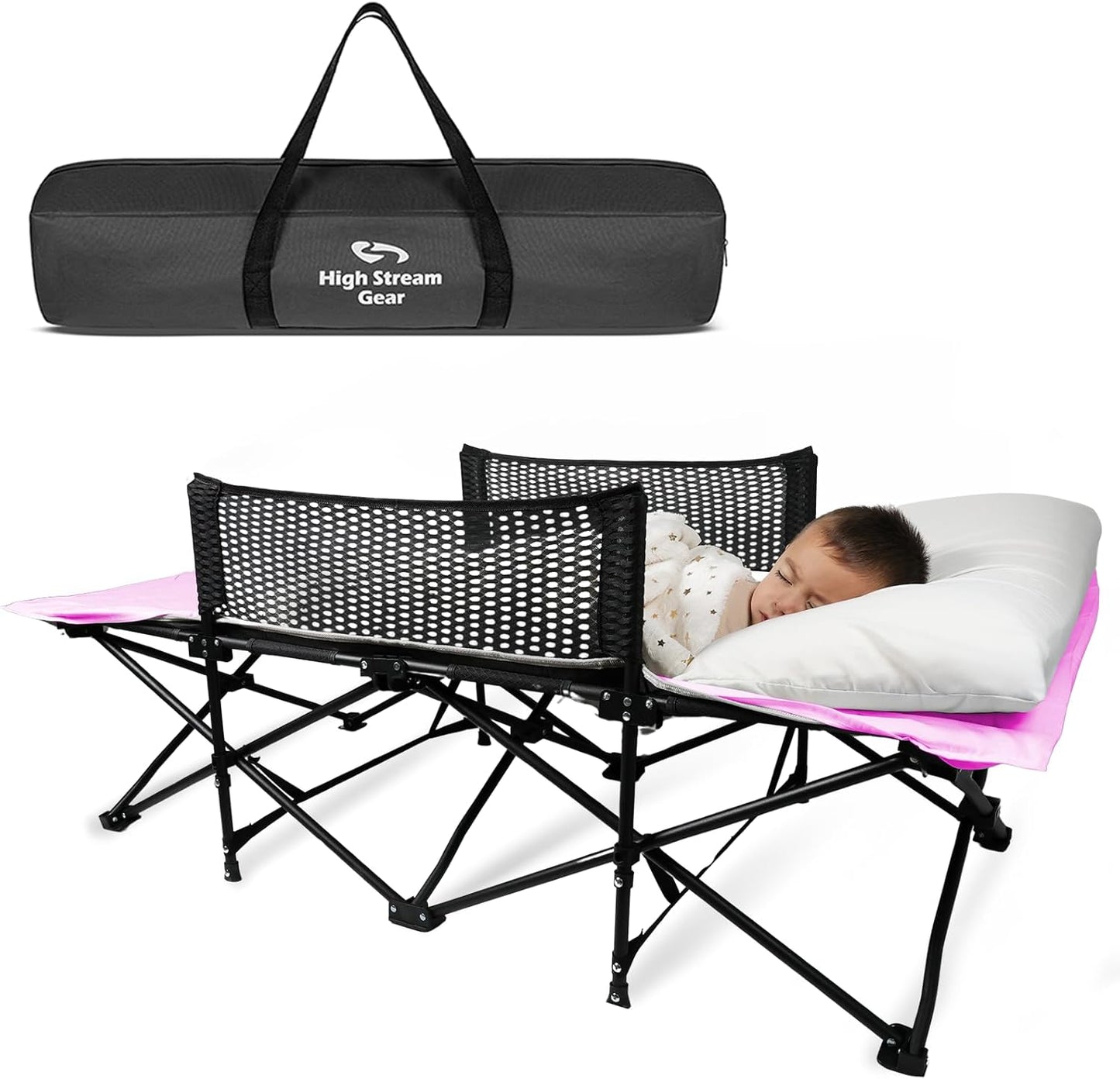 Portable Toddler Cot Bed for Camping and Travel Adventures