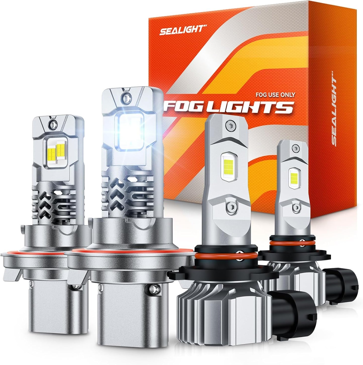 H13 H10 LED Bulbs Combo with 68000 Lumens for Ford F-150