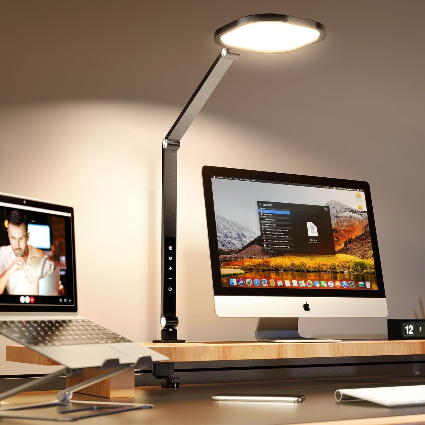 LitONES LED Desk Lamp - Flexible Swing Arm, Bright & Smart!