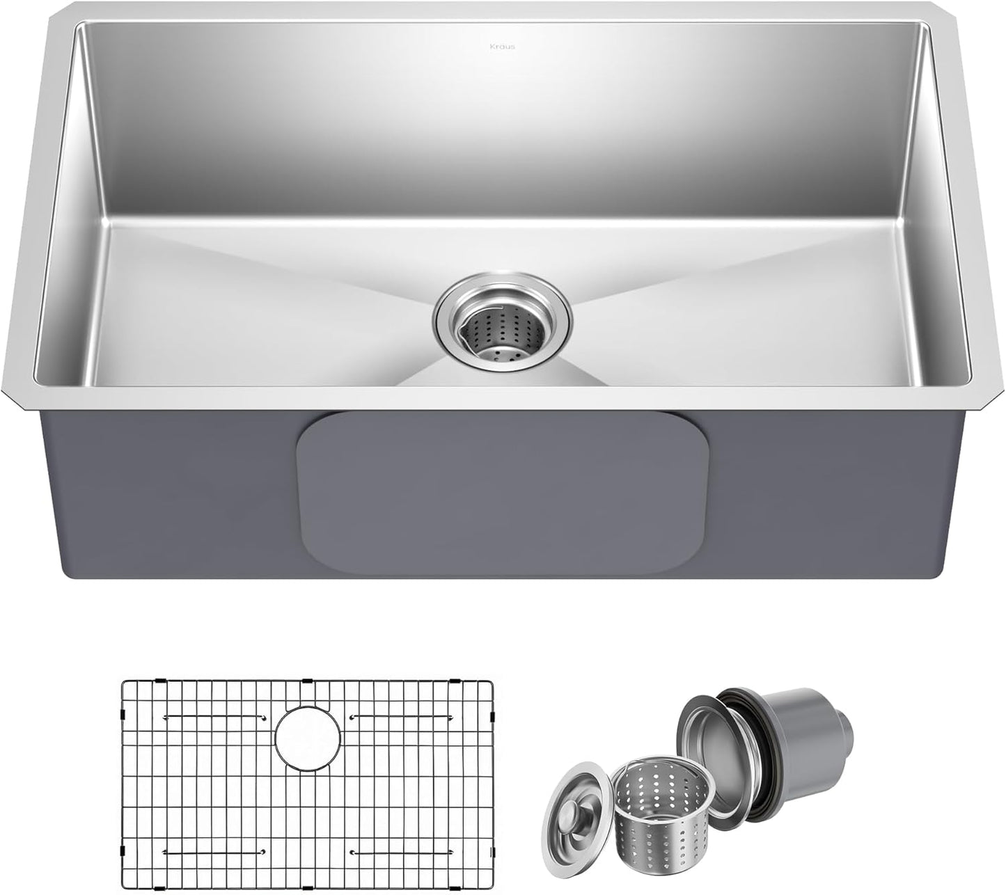 KRAUS Standart Pro 30-inch Undermount Single Bowl Kitchen Sink