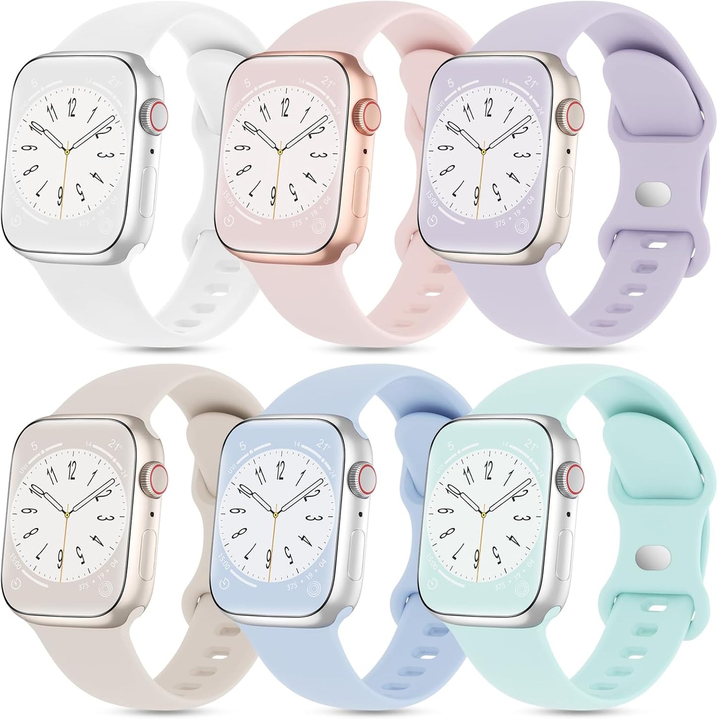 Ultra Soft Waterproof Silicone Bands for Apple Watch