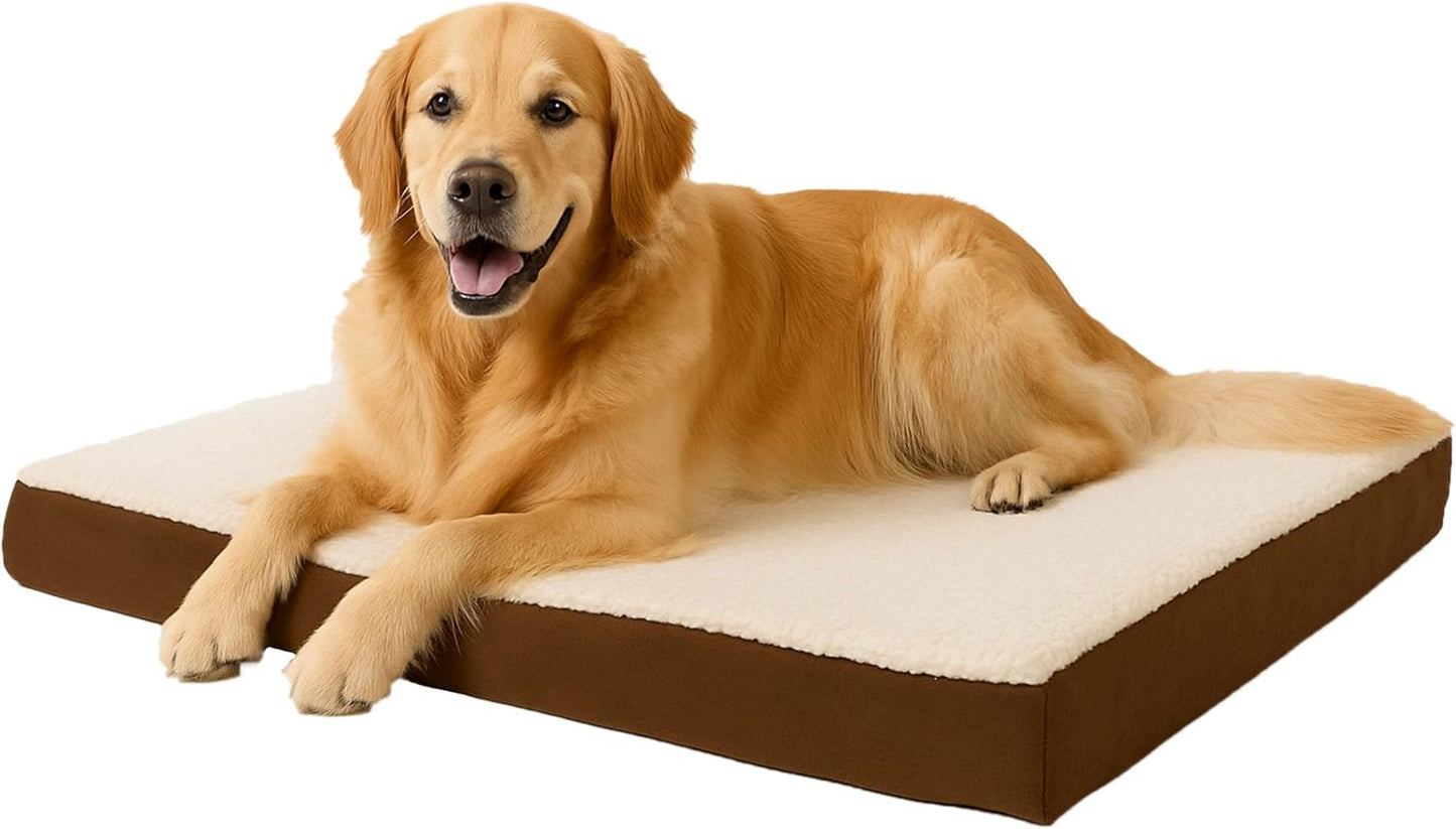 Orthopedic Dog Bed with Memory Foam for Large Dogs Up to 65lbs