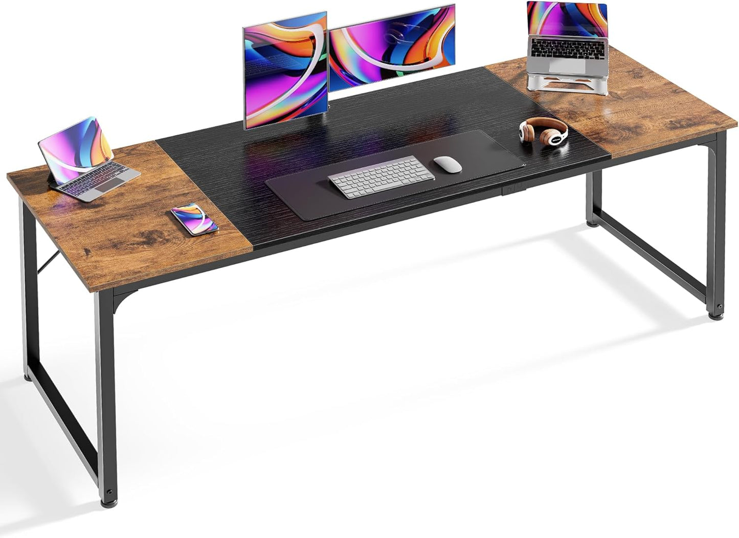 Huuger 70 Inch Computer Desk for Home Office and Gaming Setup
