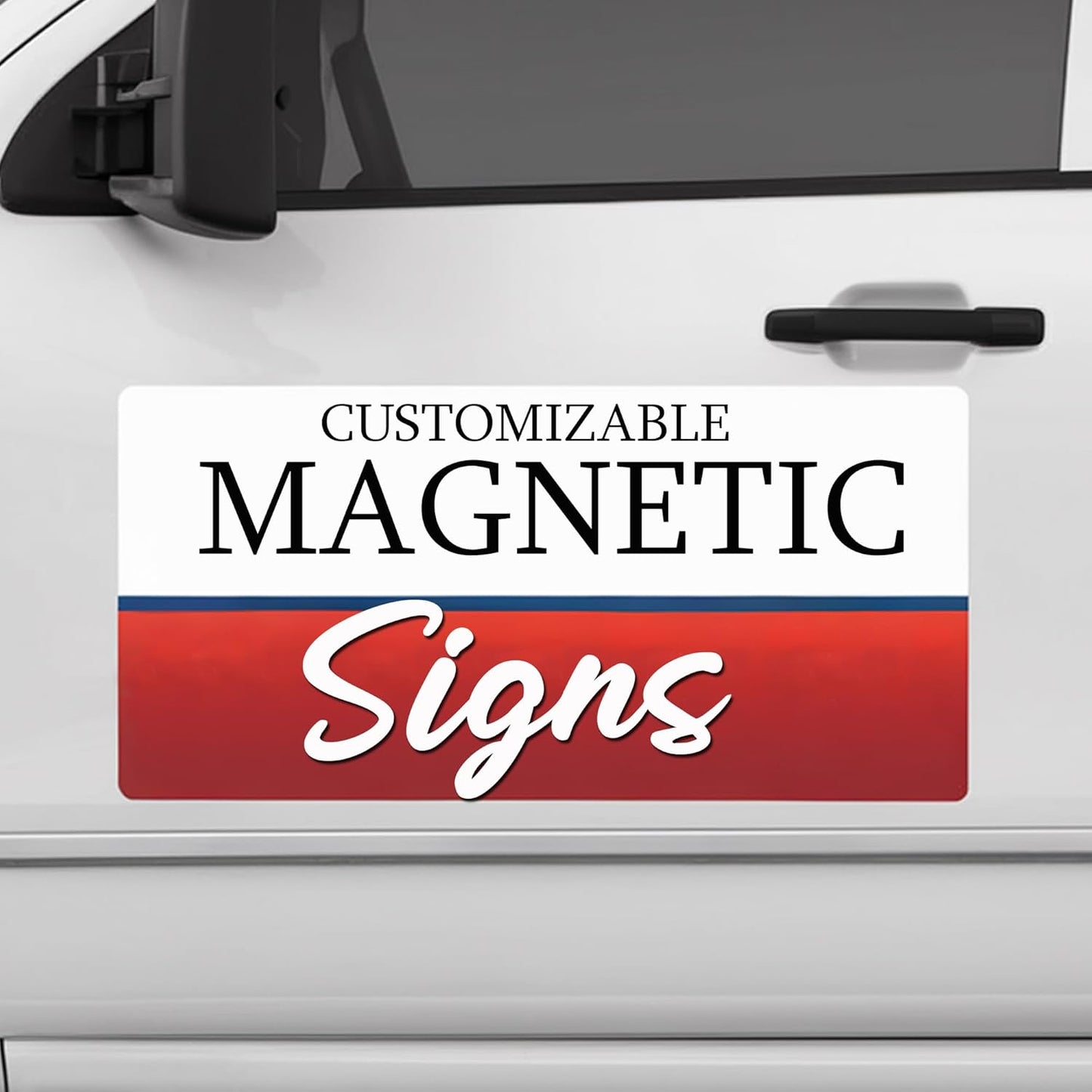 Custom Car Magnets for Business - 2 Pack Personalized Signs