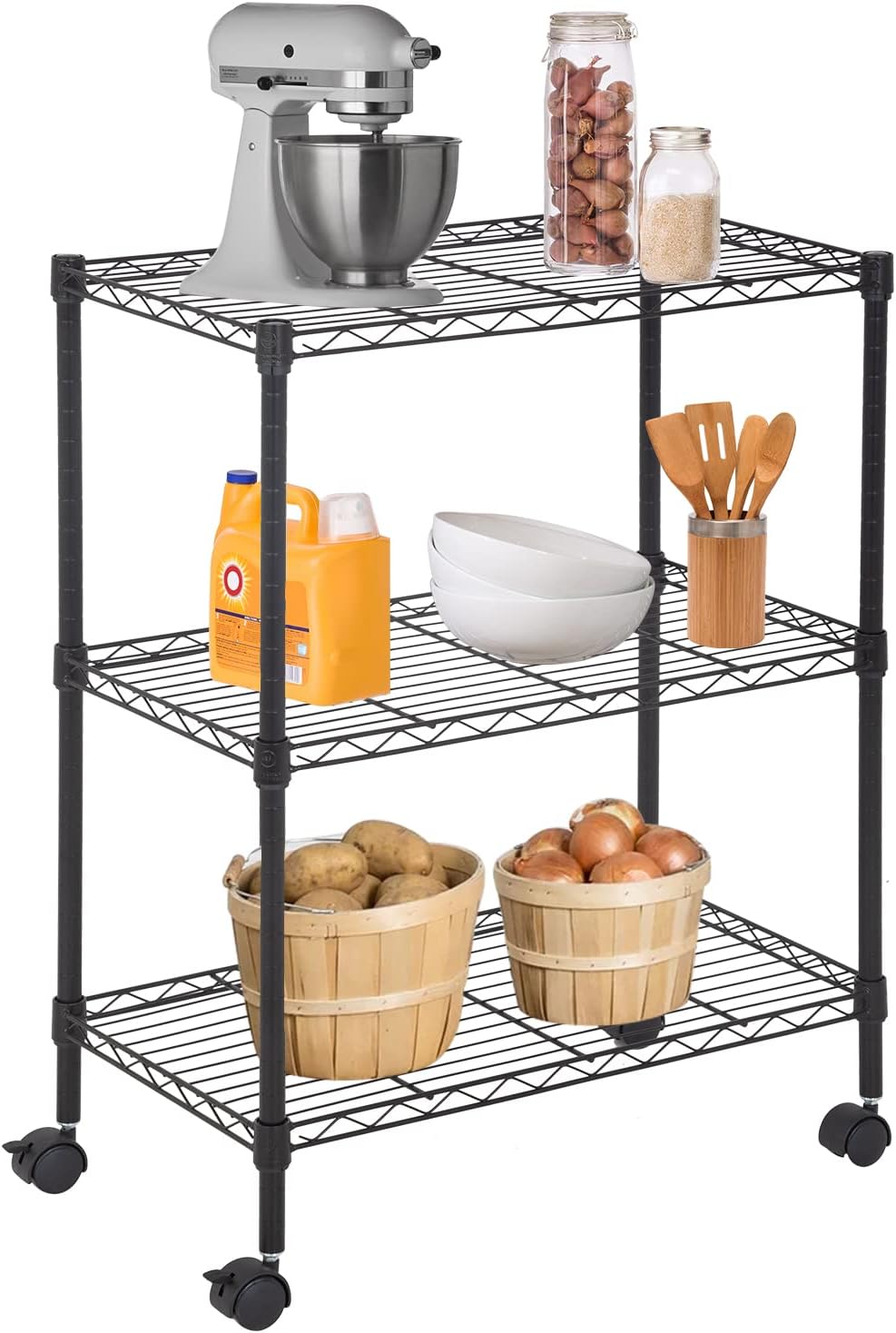FDW Wire Shelving Metal Storage Shelves for Kitchen and Garage