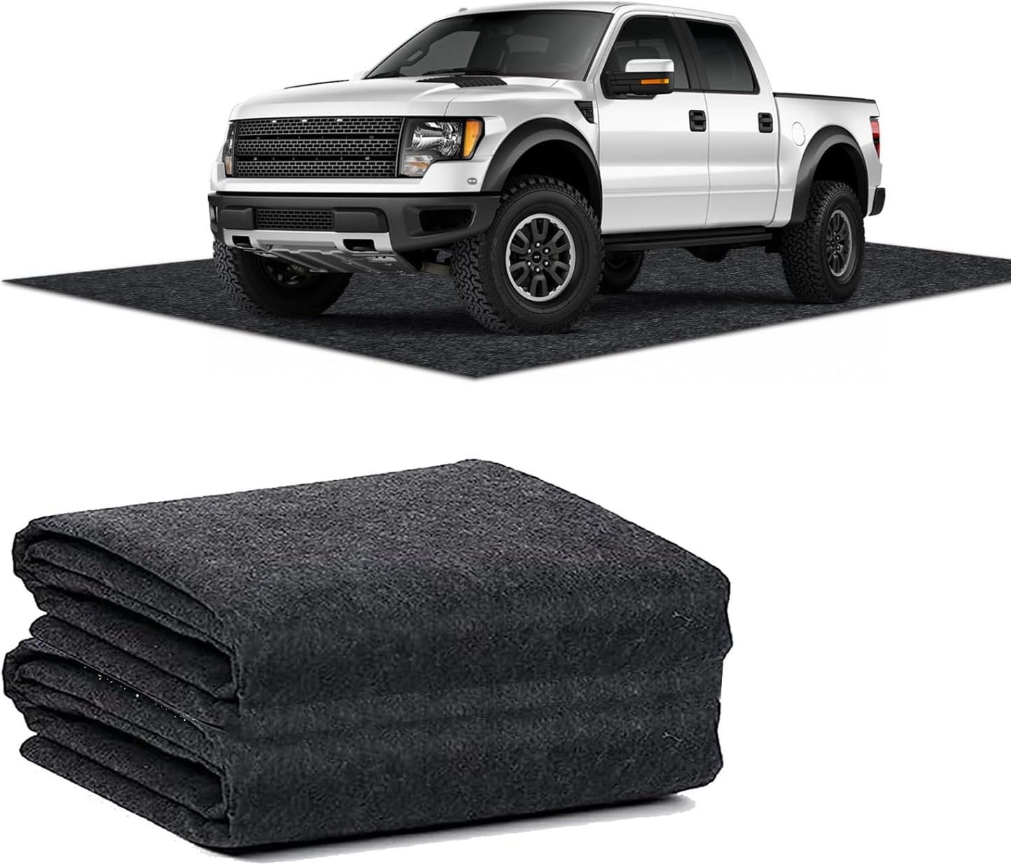 17 x 7.4 FT Garage Floor Mat for Oil Spill Protection and More