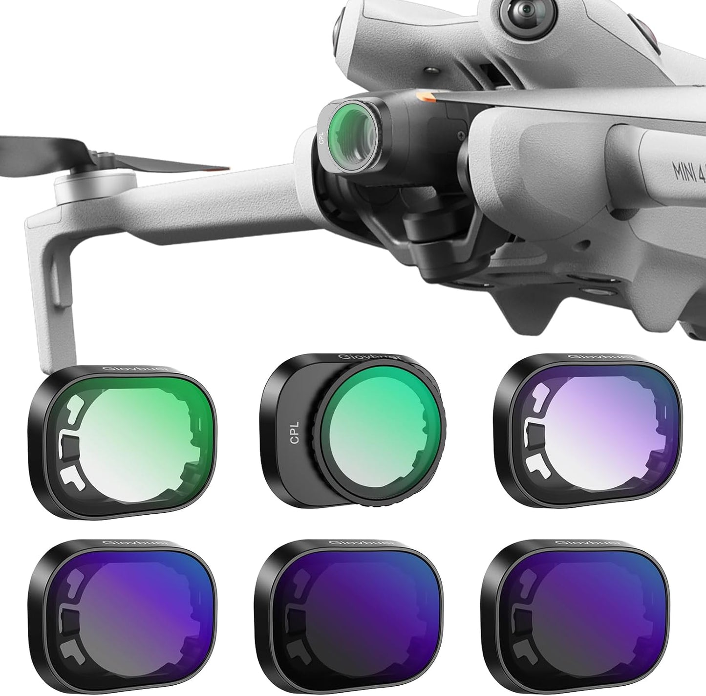 ND Filter Set for DJI Mini 4 Pro - 6 Pack with Case & Cloth
