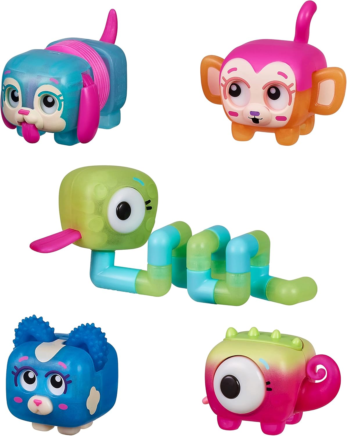 Interactive Fidget Squirkies 5 Pack - Click, Flick, Tangle!
