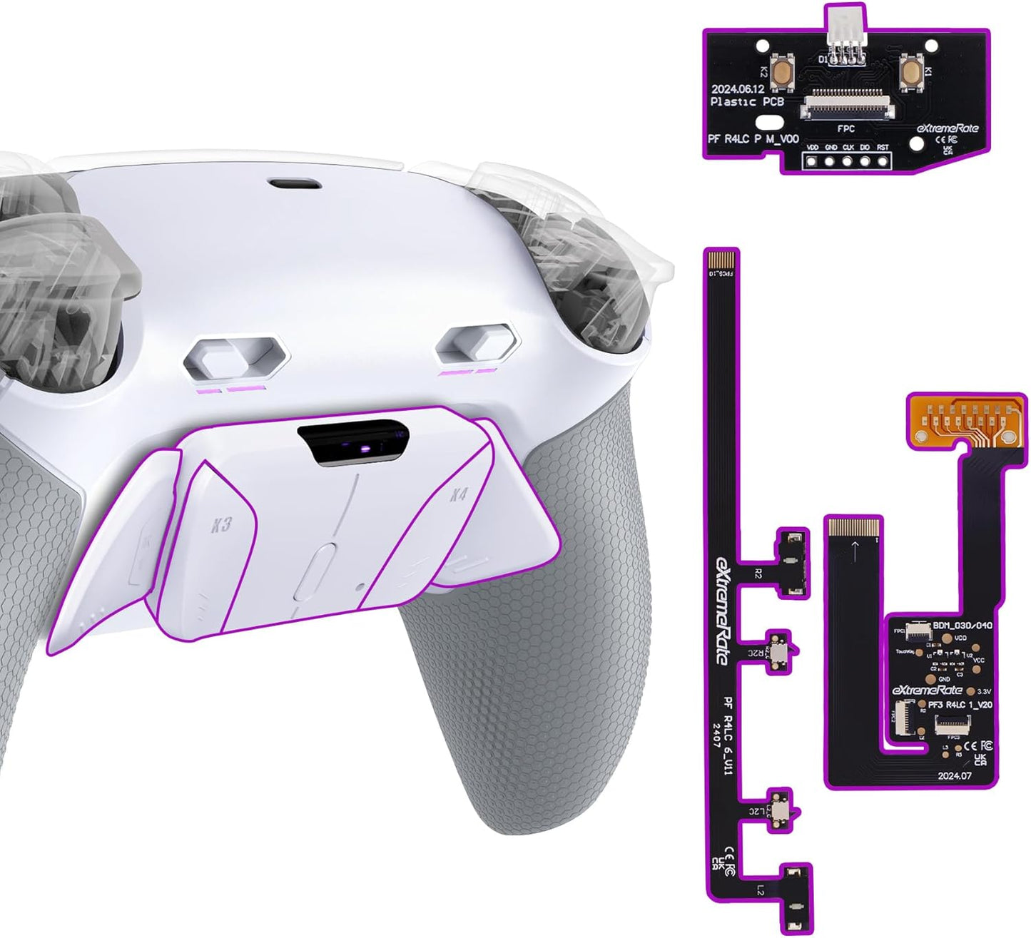 eXtremeRate RISE4 Plus MAX Back Paddles Kit for PS5 Controller