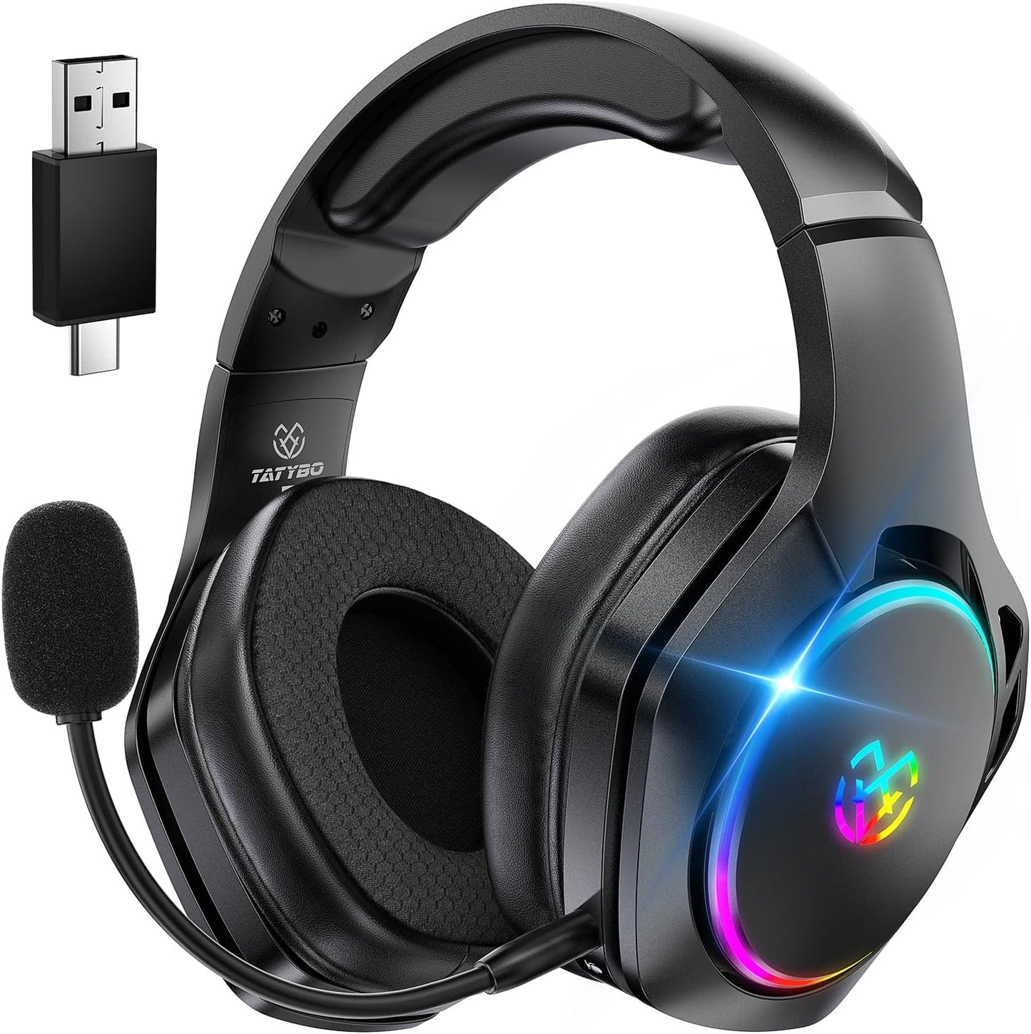 Immerse in 7.1 Surround Sound: Tatybo Wireless Gaming Headset