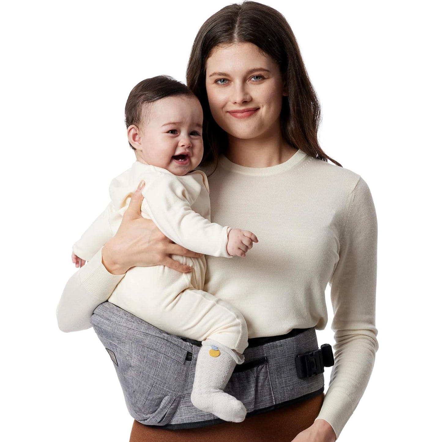 Momcozy Hip Seat Baby Carrier with 3D Belly Protector for Comfort