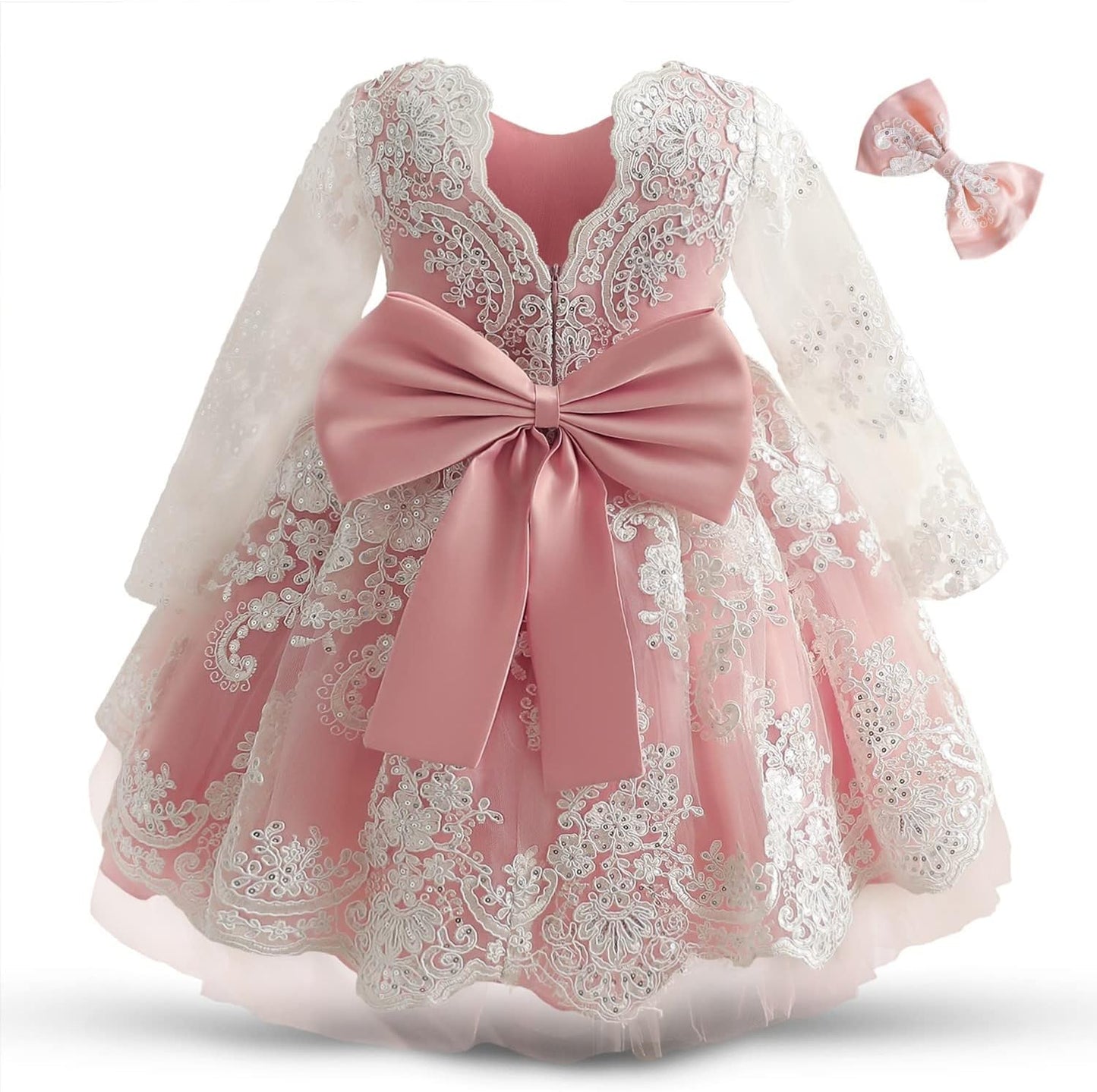 NNJXD Girls' Tulle Flower Princess Wedding Dress for Toddlers