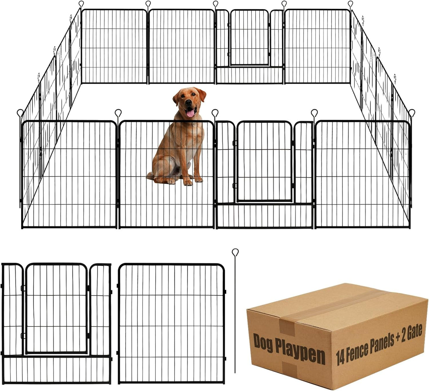 Dog Playpen for Outdoor Use - Portable Pet Fence Solution