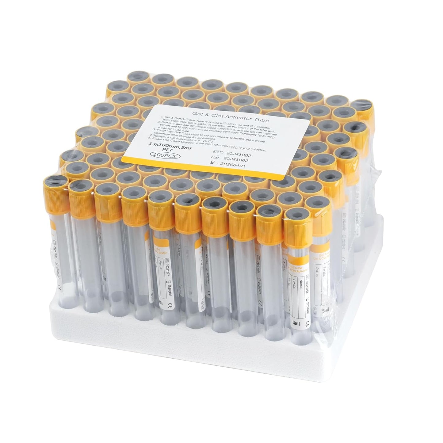 Vacutainer Blood Collection Tubes 5ml for Veterinary Lab Use