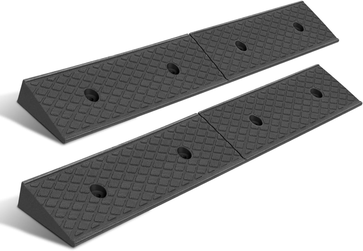 Heavy Duty Rubber Curb Ramp for Vehicles and Wheelchairs