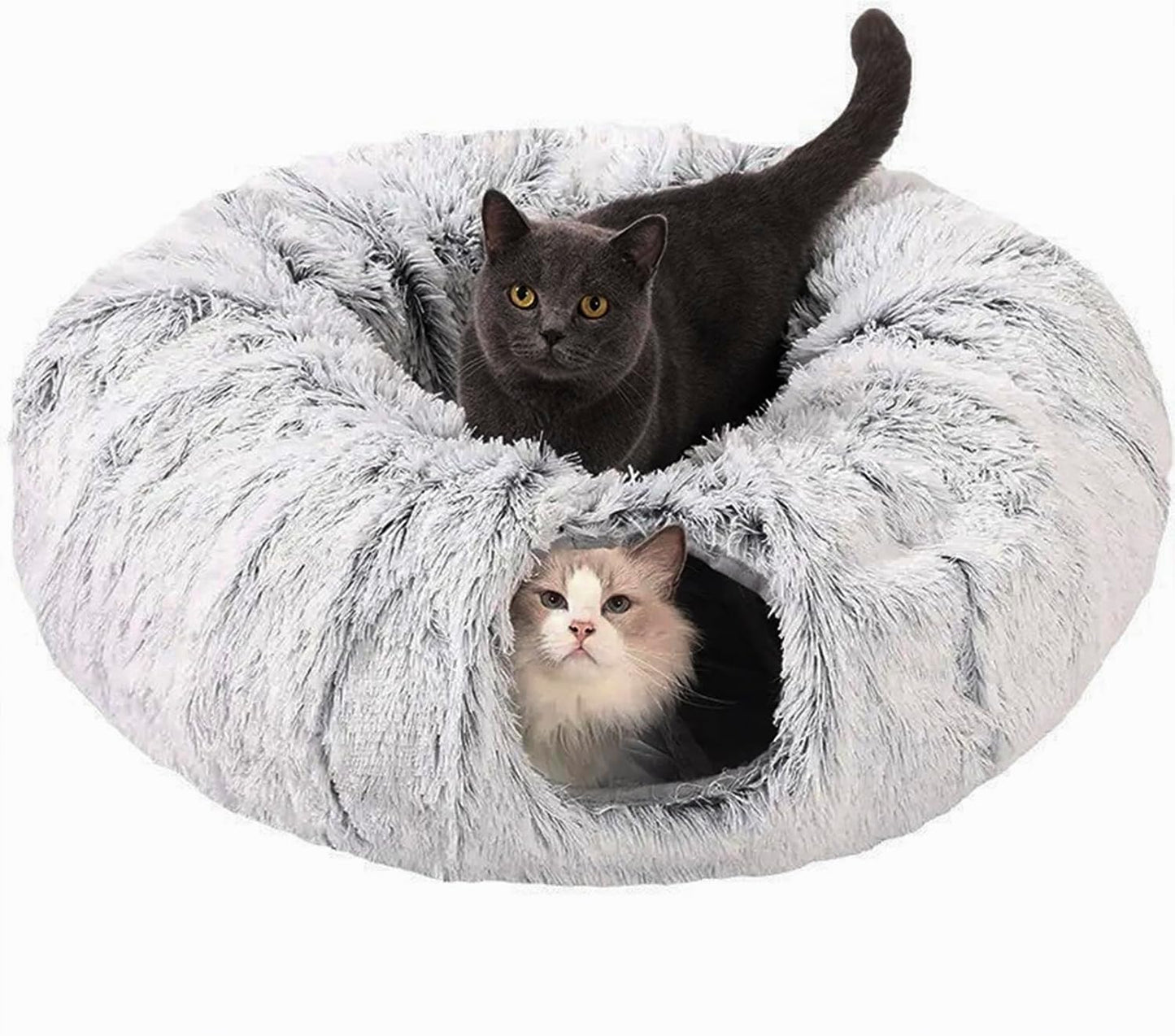CLKHOWL Cat Tunnel Bed for Indoor Cats - Fun Play and Rest