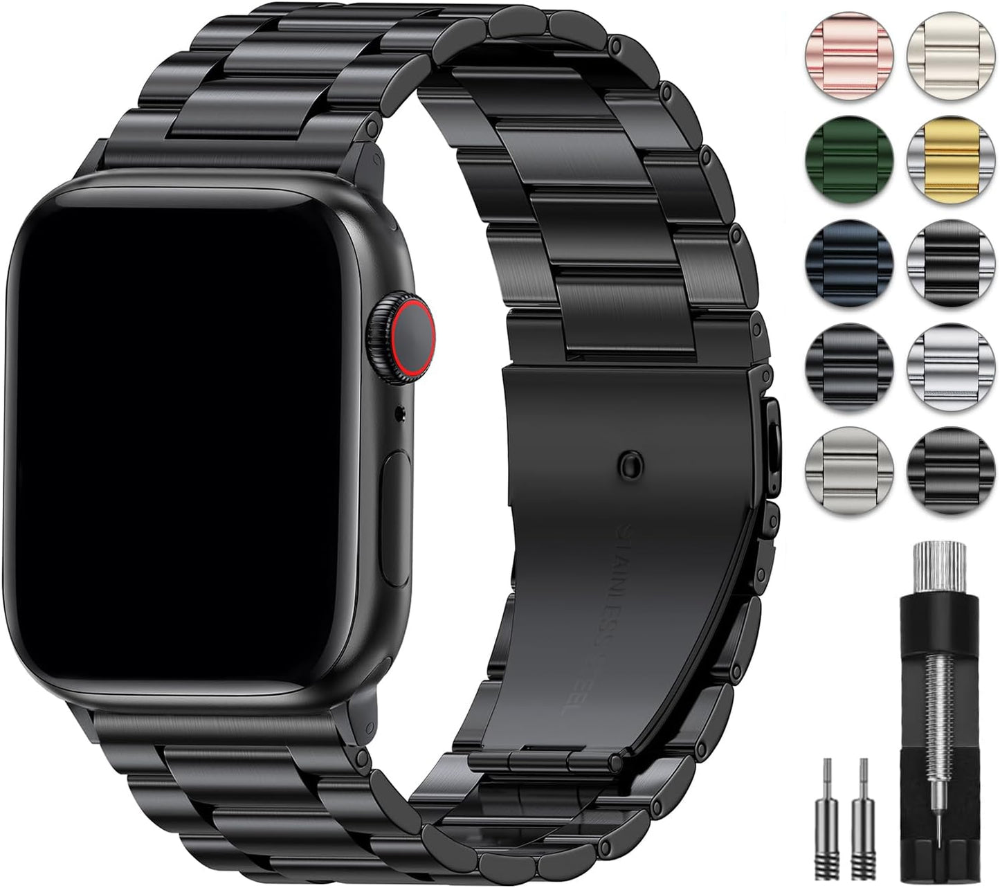 EPULY Stainless Steel Apple Watch Band - Sleek Style