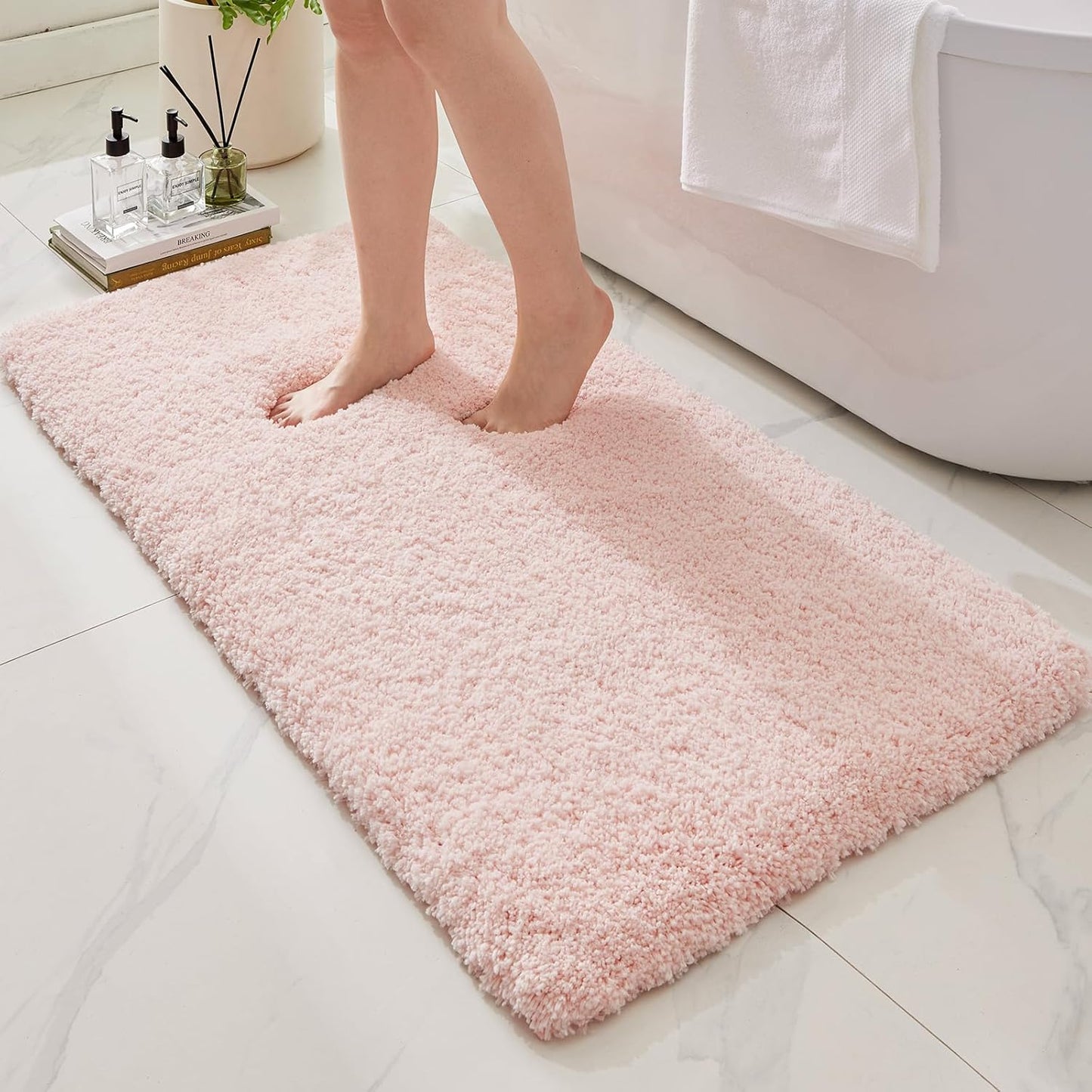 Ultra Thick Shaggy Soft Bath Rug 24x59 for Comfort and Safety