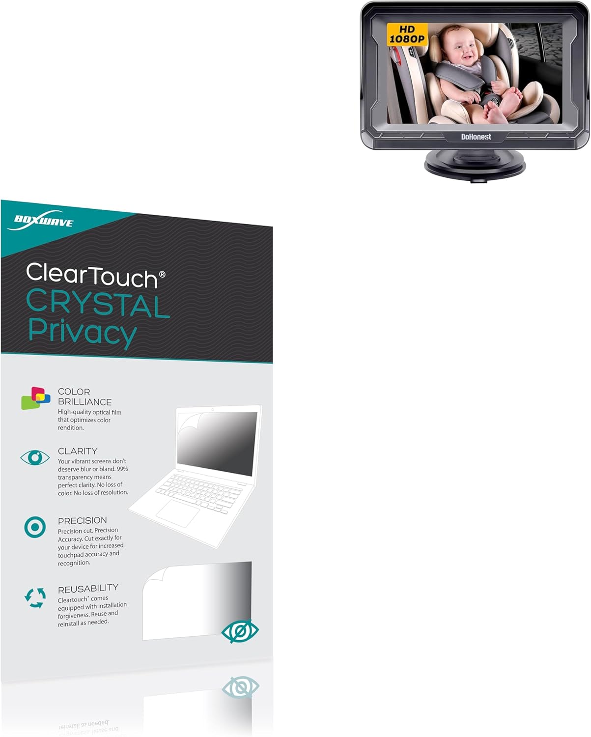 Crystal Clear Privacy Screen Protectors for Baby Camera