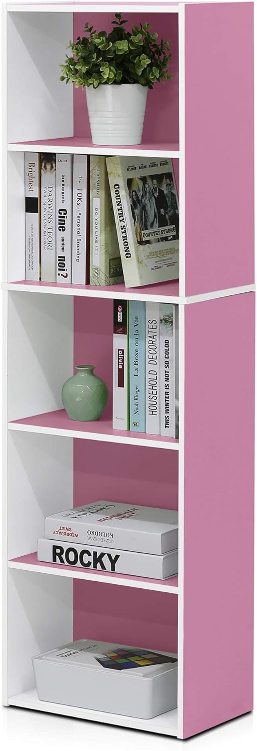 Furinno 5-Tier Reversible Color Open Shelf Bookcase Review