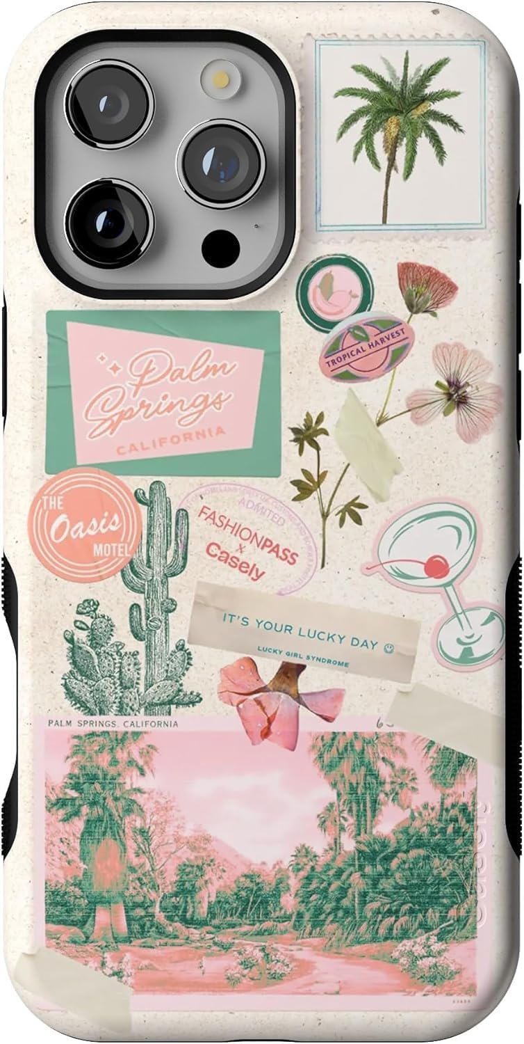 Casely iPhone 16 Pro Case - Vintage Vacay Bold Protection