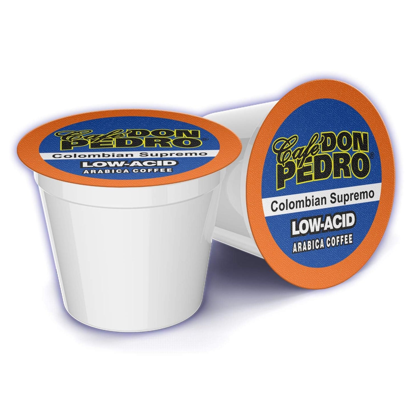 Cafe Don Pedro Colombian Supremo Low Acid Coffee Pods for K-Cup