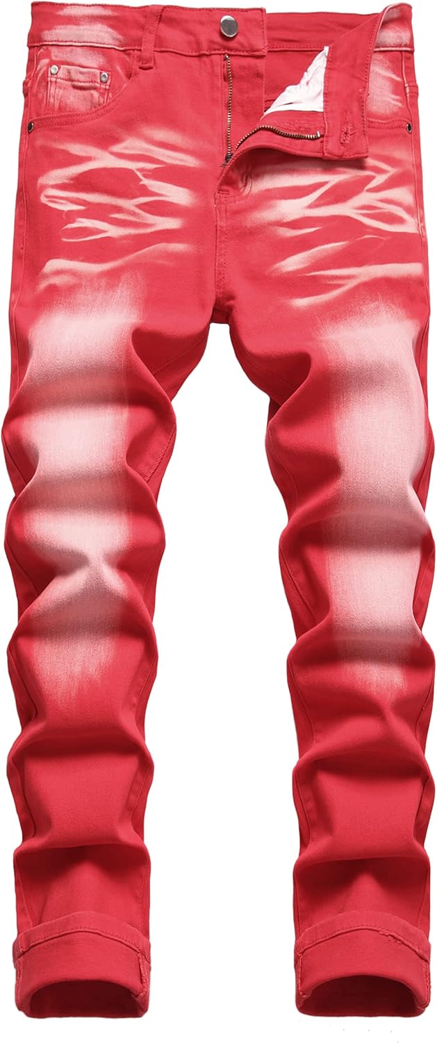 JUNBAOSS Men's Slim Fit Stretch Jeans for Stylish Comfort