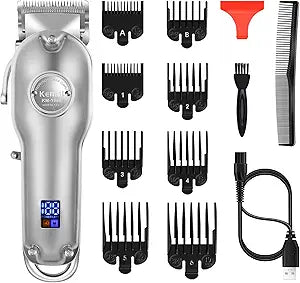 KEMEI Mens Hair Clippers for Professional Hair Cutting Needs
