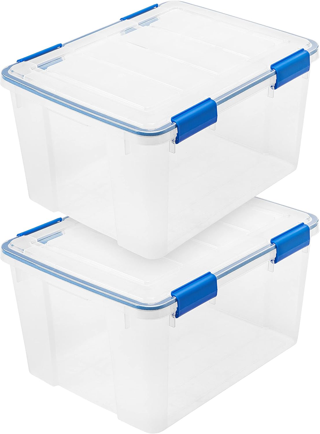 IRIS USA 44 Quart WEATHERPRO Plastic Storage Box for Safe Storage
