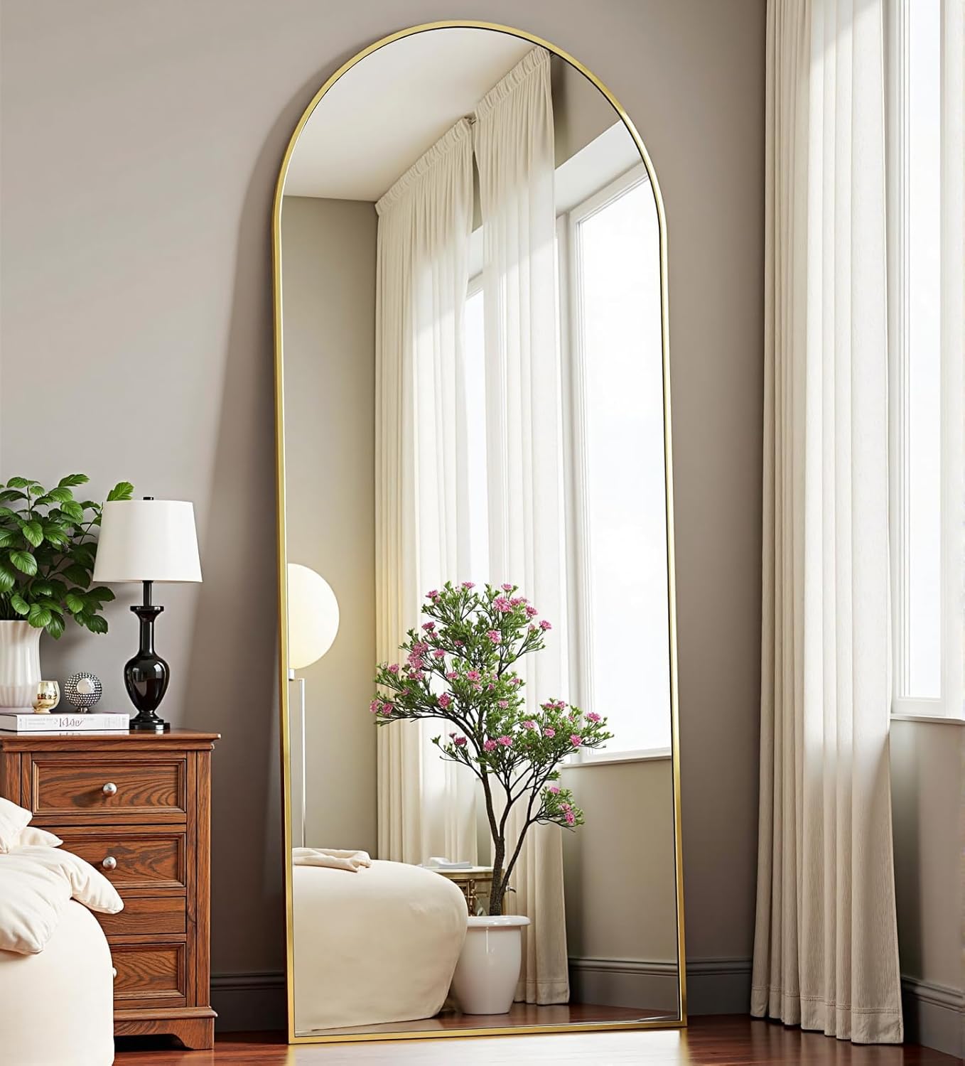 Arched Gold Full Length Mirror for Stylish Home Decor