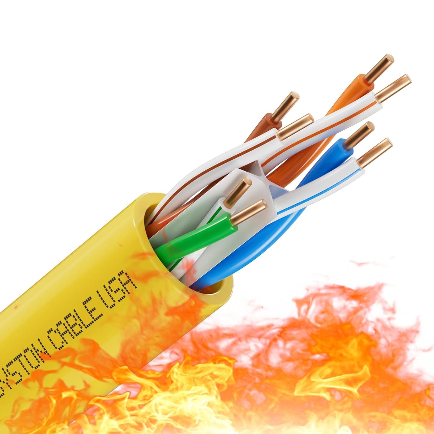 Syston Cable Technology Cat6e Ethernet Cable - 100 FT CMP