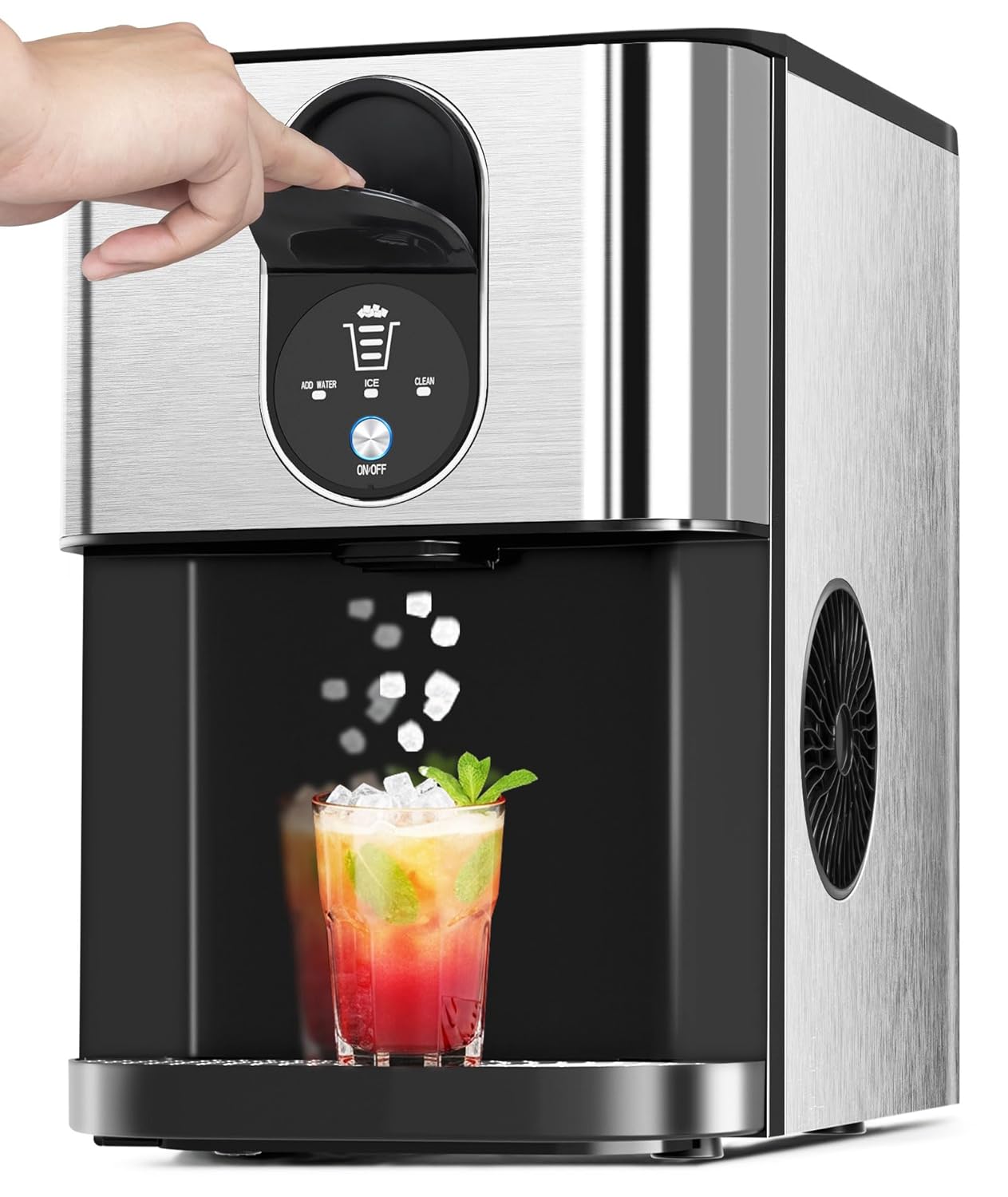 Cowsar Nugget Ice Maker for Home, Kitchen, and Office Use