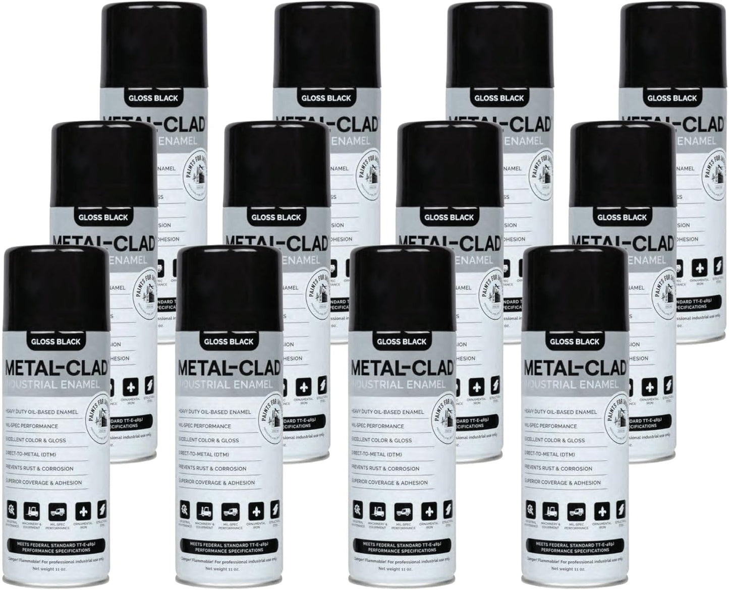Industrial Enamel Aerosol Spray Paint for Metal Surfaces