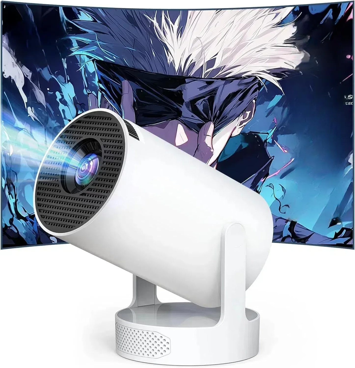 Portable Mini Pro HiFi Projector with WiFi & Bluetooth - 1080P FHD, 360 Stereo Sound
