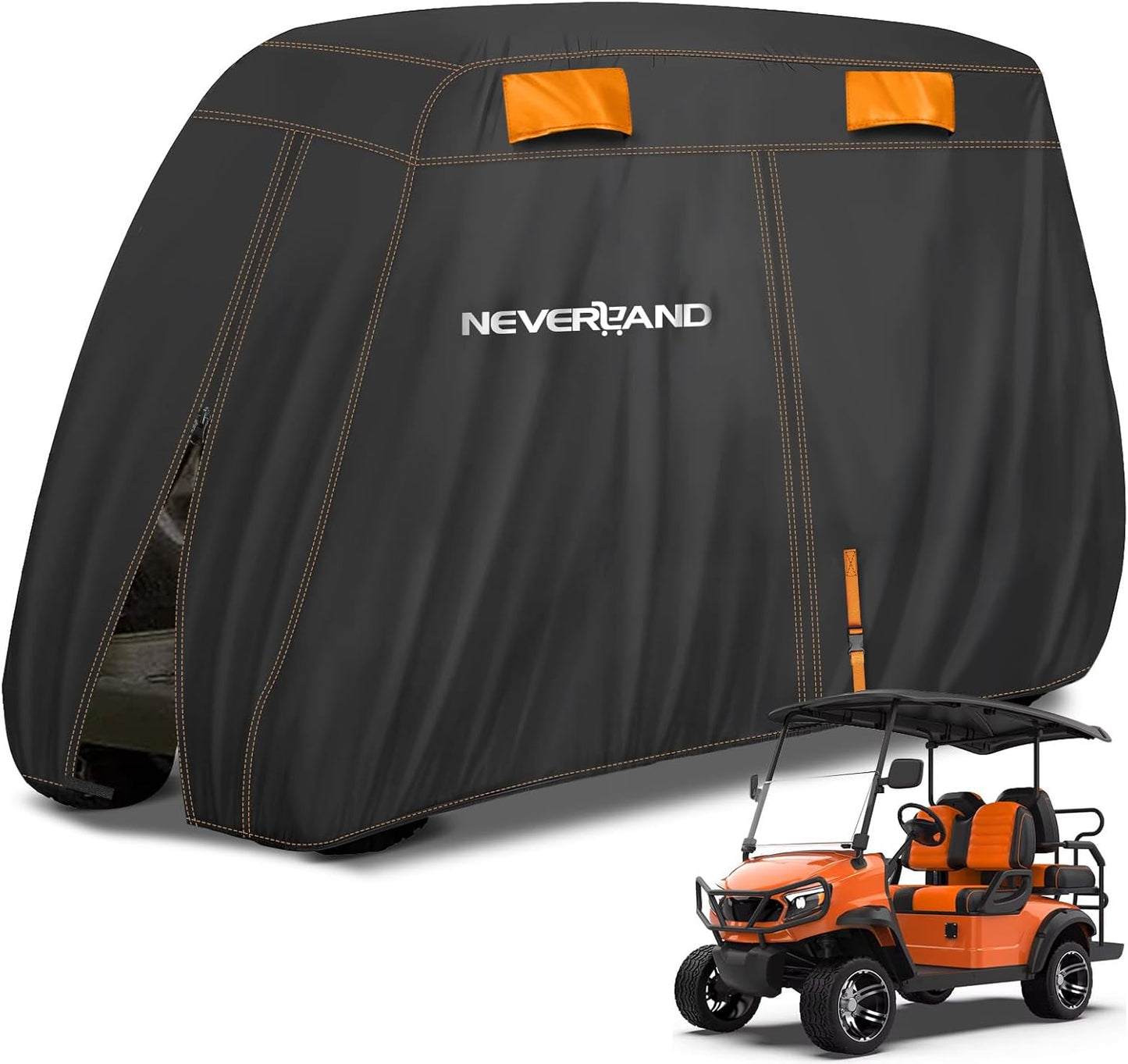 NEVERLAND Golf Cart Cover 4 Passenger - Heavy Duty Waterproof