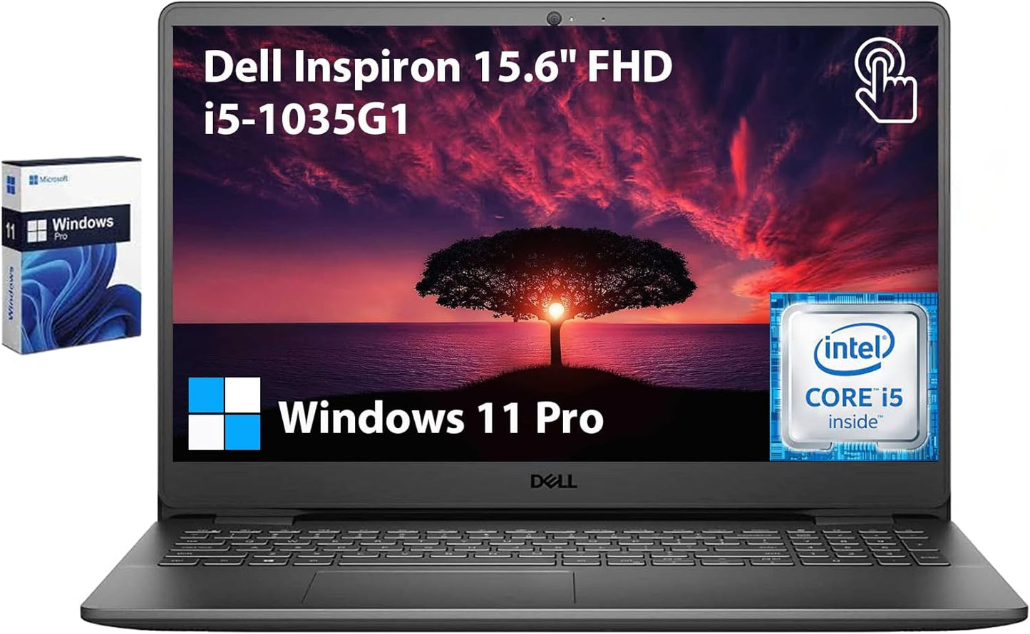 Dell Inspiron 15.6 FHD Touchscreen Business Laptop with i5 Power