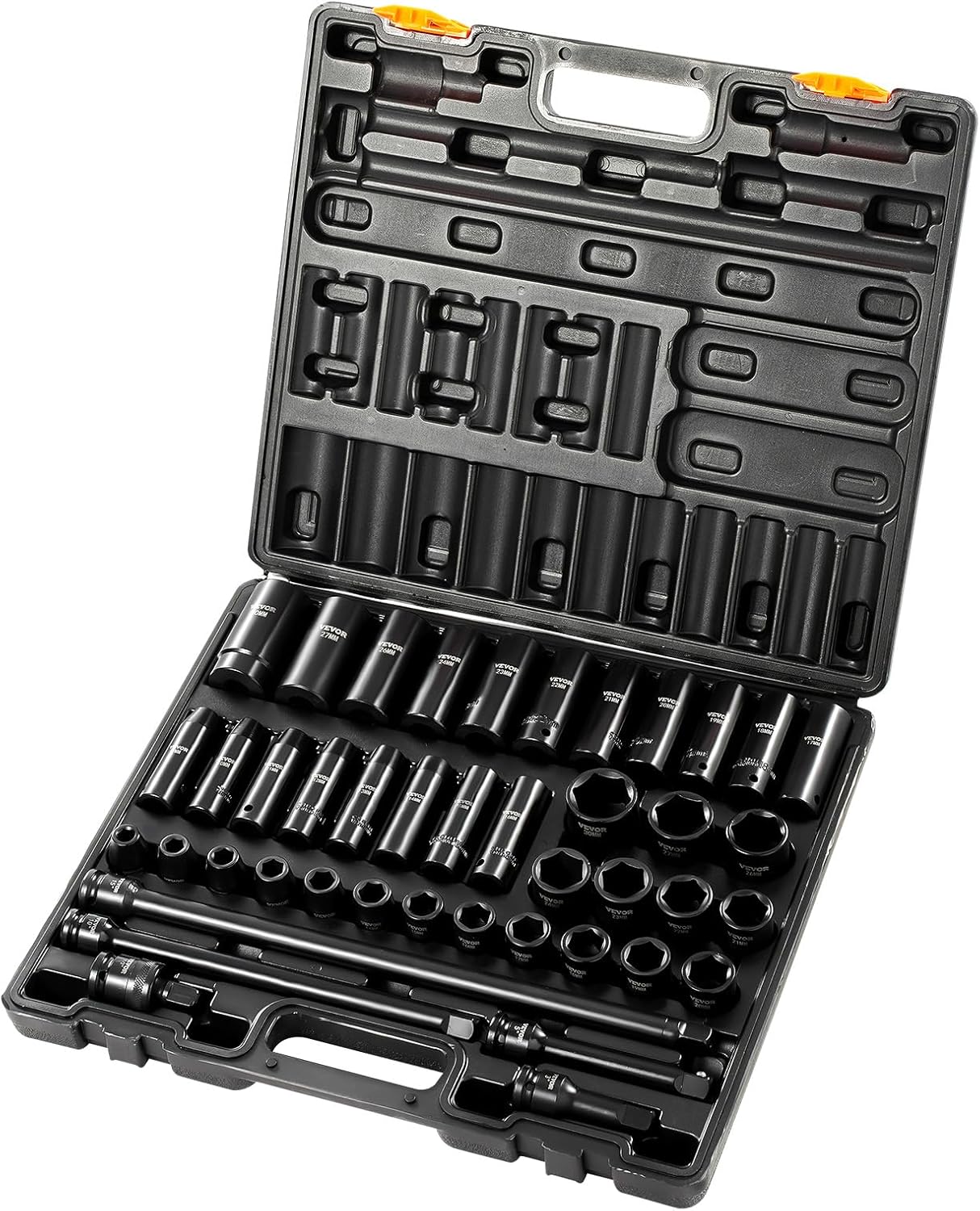 VEVOR Impact Socket Set 1/2 Inches Drive 43 Piece High Torque