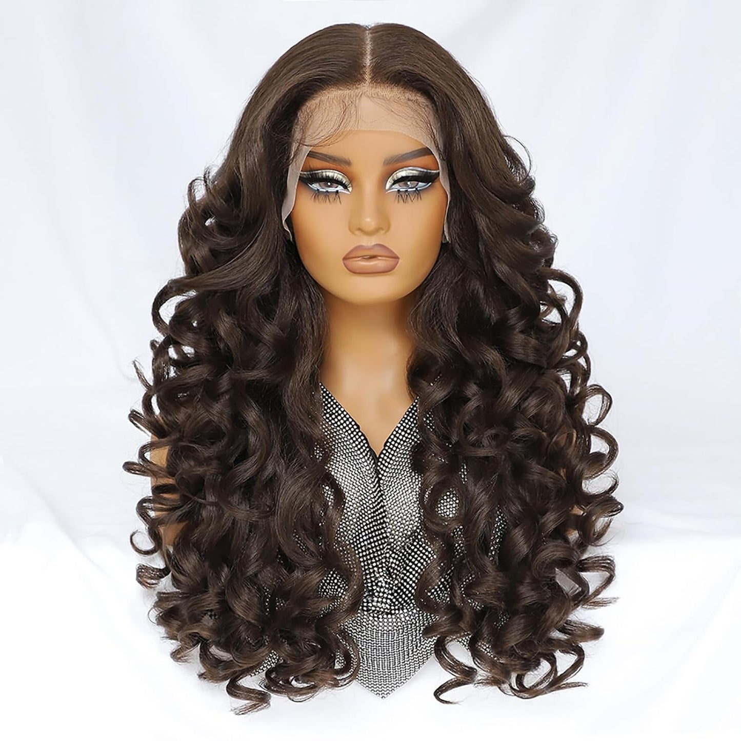 Felek Chocolate Brown Lace Front Wig for Natural Look and Comfort