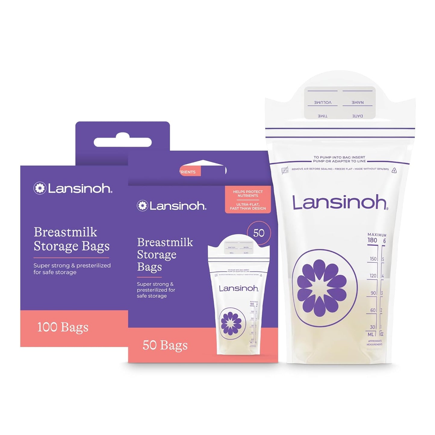 Lansinoh Breastmilk Storage Bags for Safe and Easy Feeding