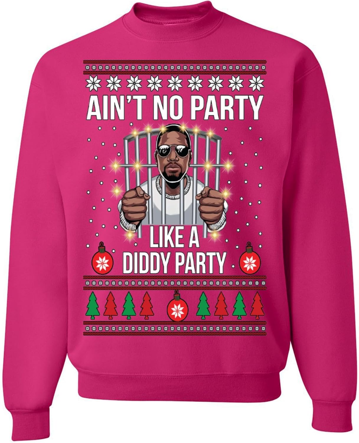 A White Christmas Crewneck Ugly Sweater