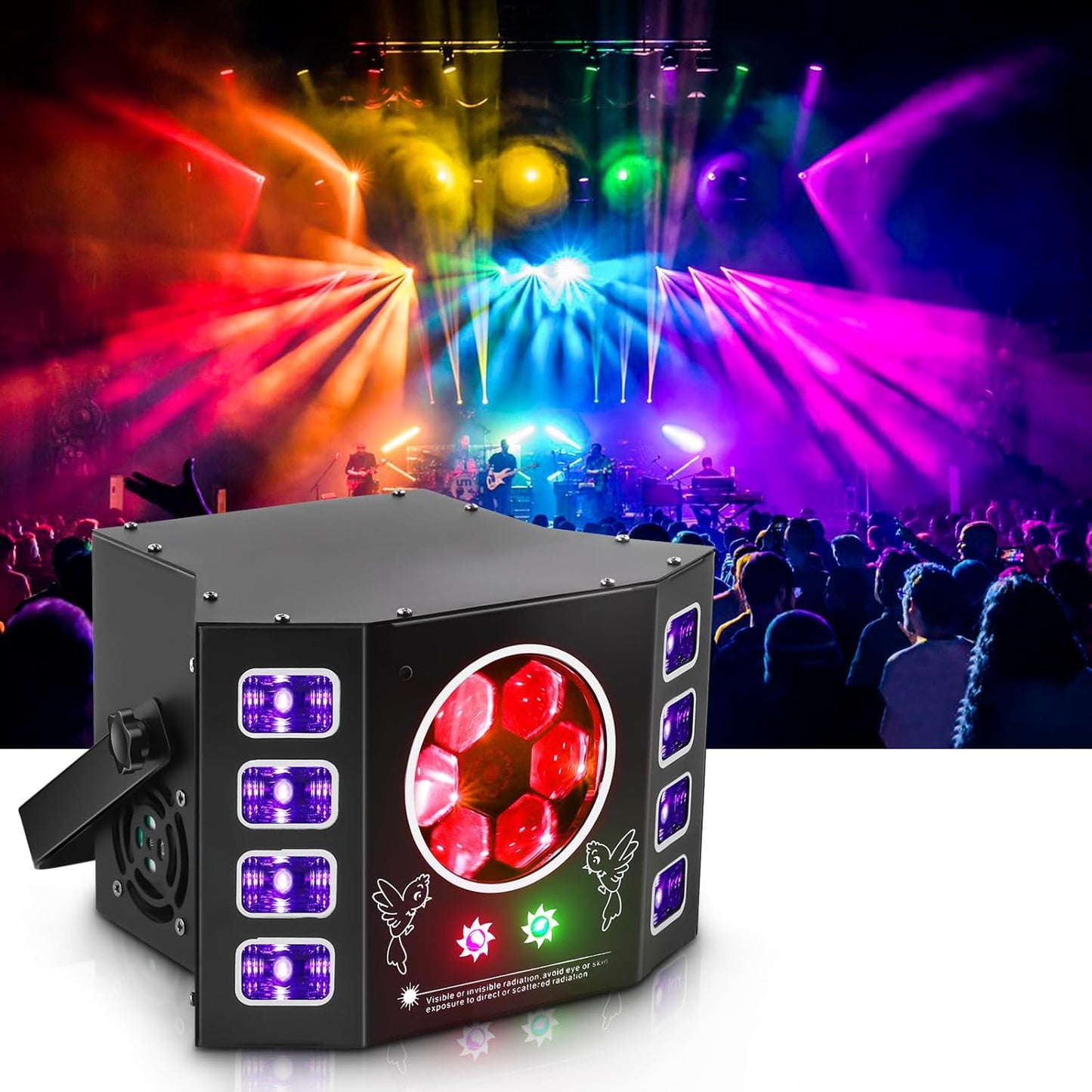 DJ Lights 100W Bee Eye UV Strobe Light for Parties and Events