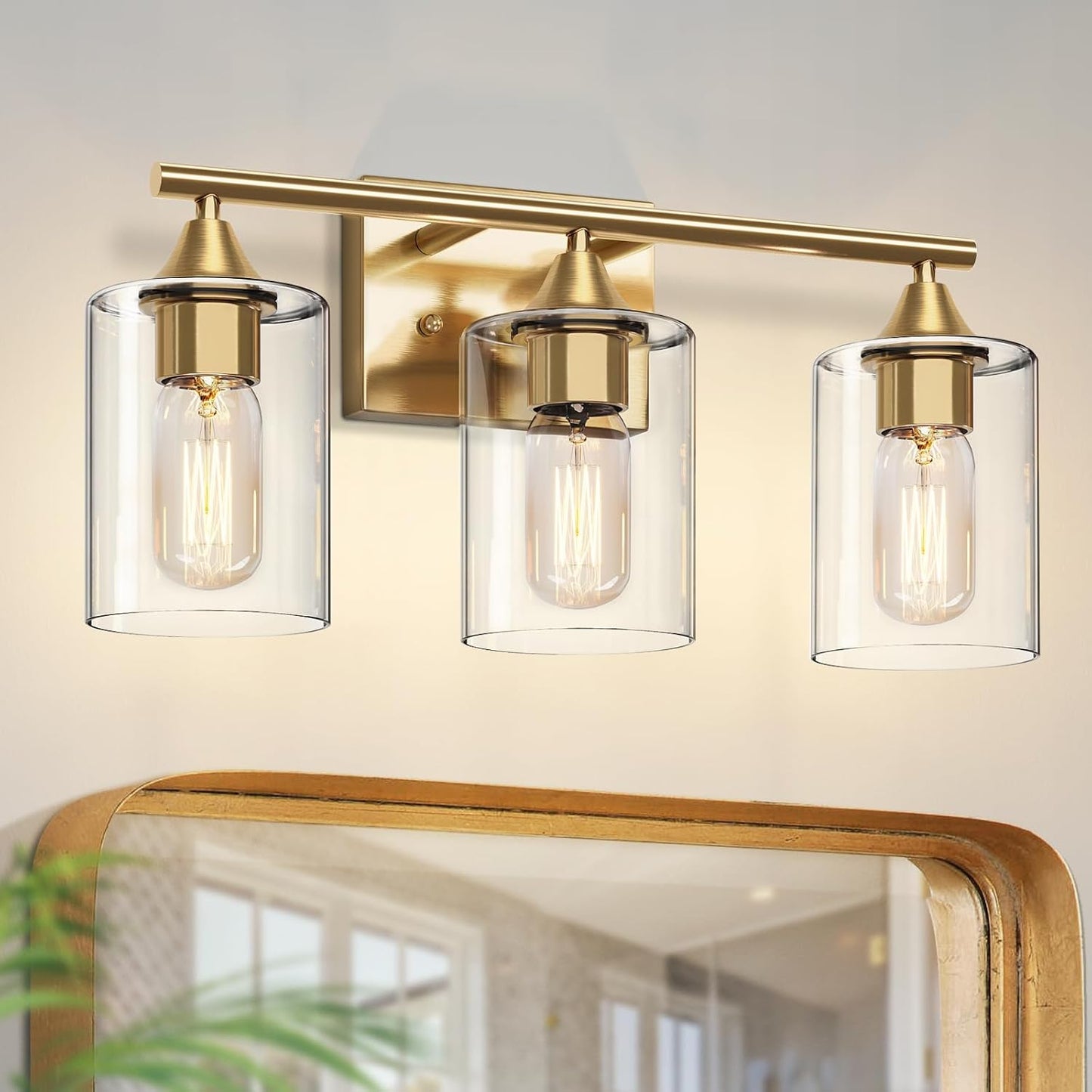 Modern Brushed Brass Gold Bathroom Light Fixtures for Any Space