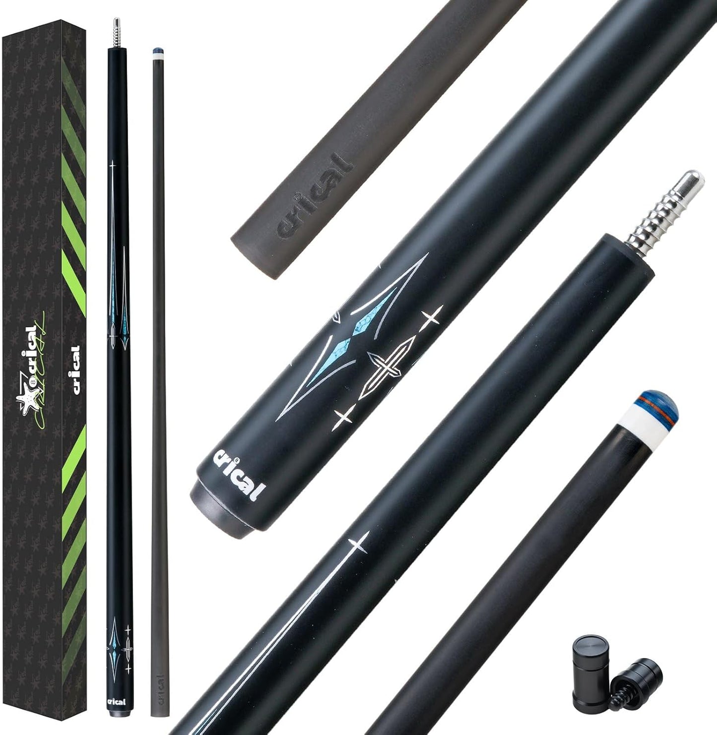 Professional Carbon Fiber Pool Cue Stick for Billiards Play