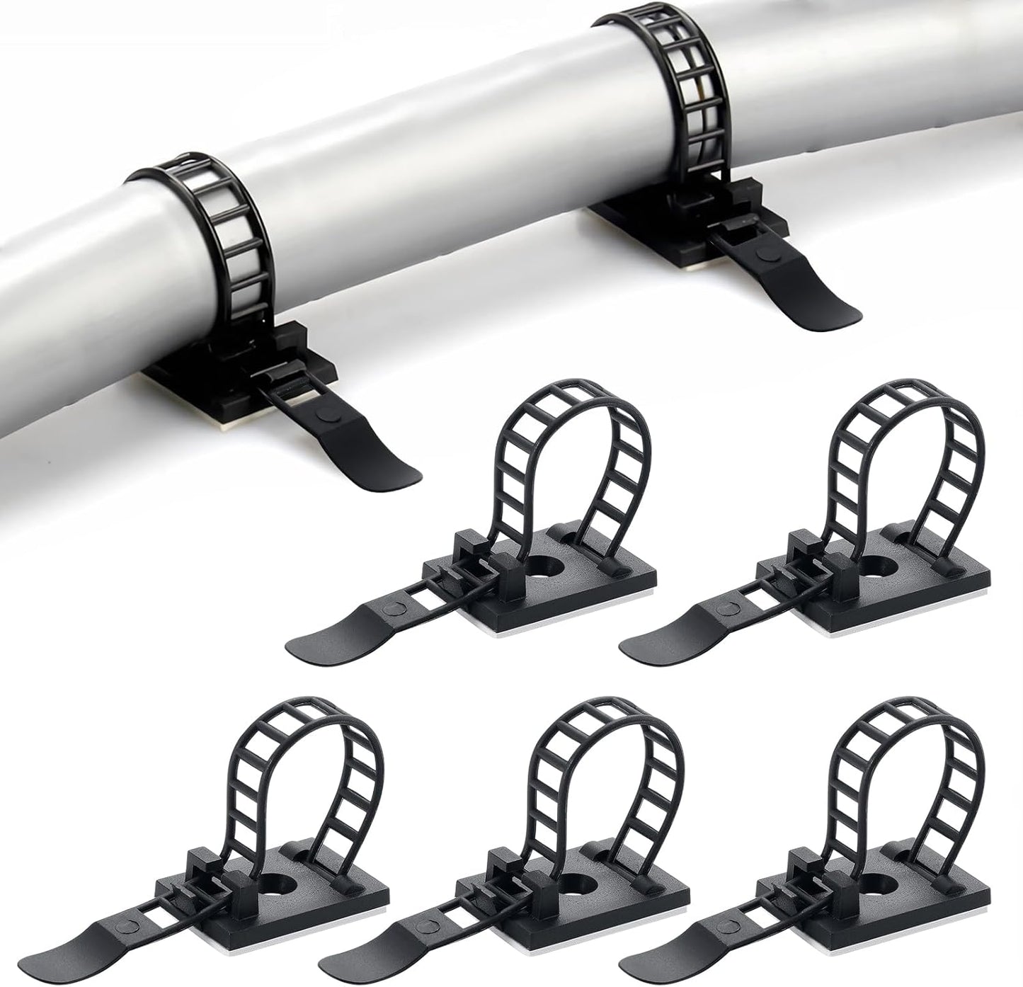 Fippy Self-Adhesive Cable Clips - Tidy Wire Management