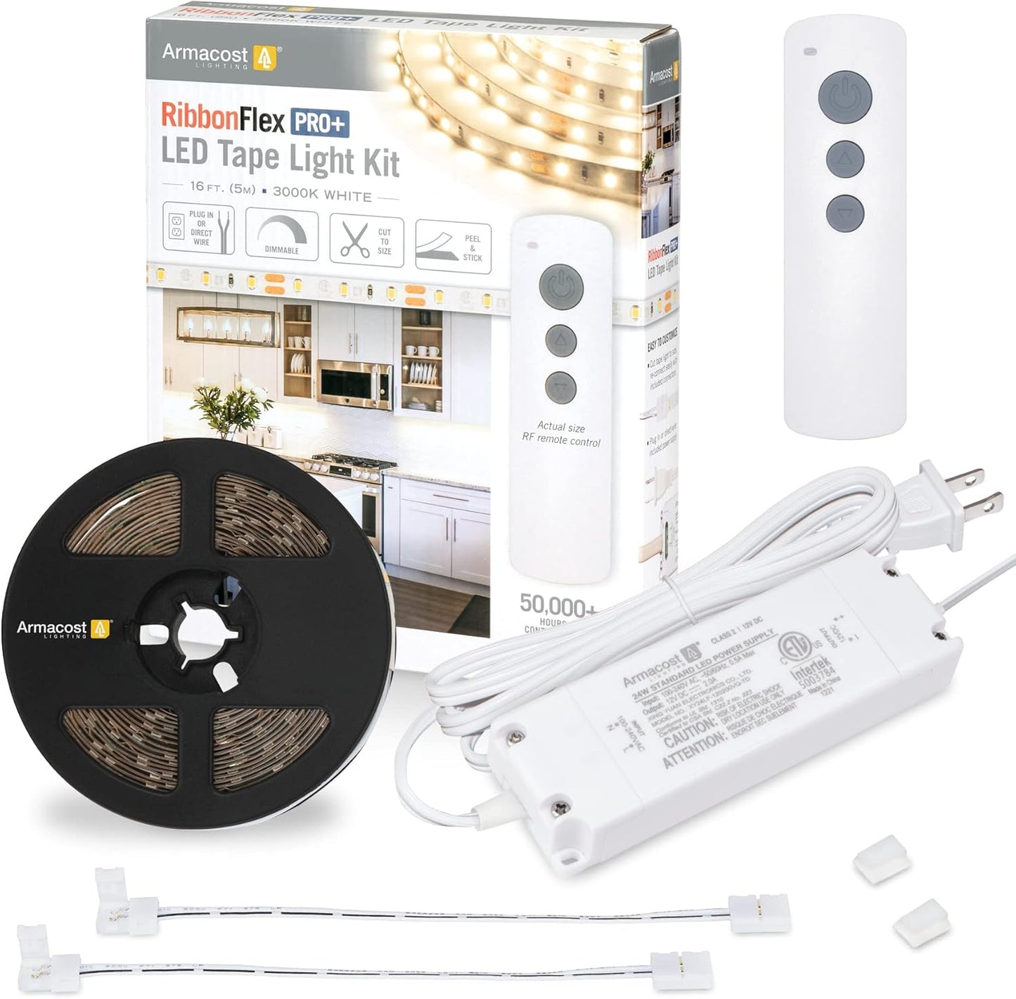 Armacost Lighting RibbonFlex PRO+ 12V Soft White LED Strip Kit