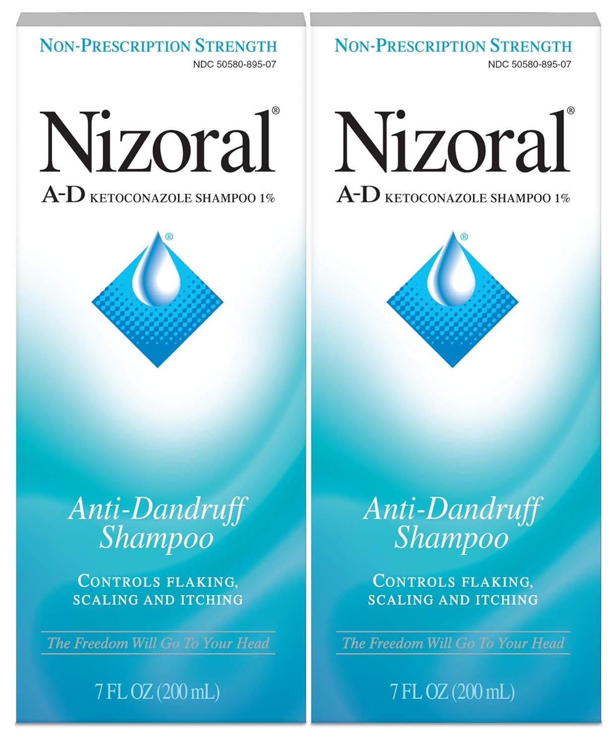 Nizoral A-D Anti-Dandruff Shampoo Value Pack for Flake-Free Hair